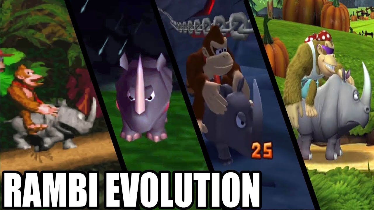 Evolution of Rambi, the Rhino (1994 - 2018)