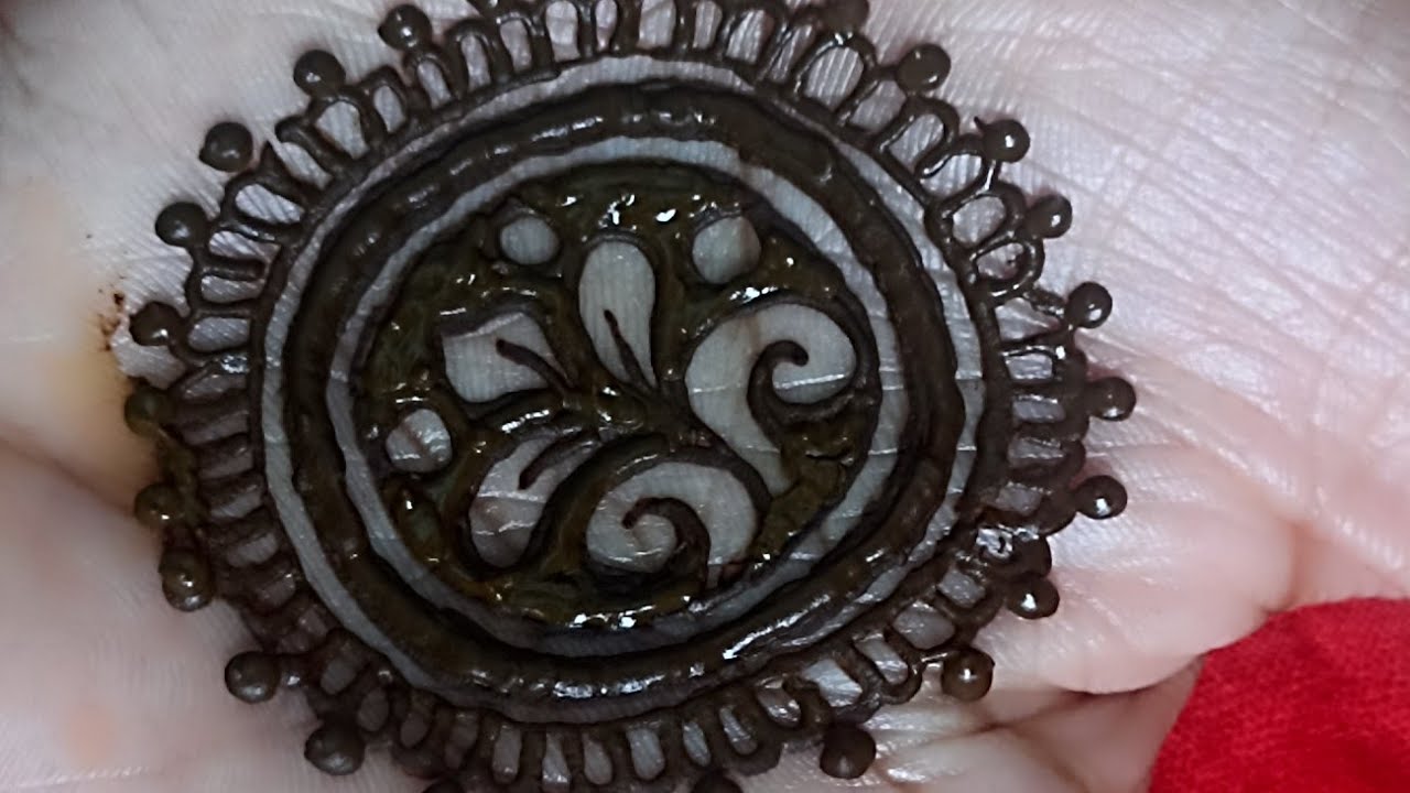 Simple and easy mehndi design🌿 || step by step mehndi design for beginners
