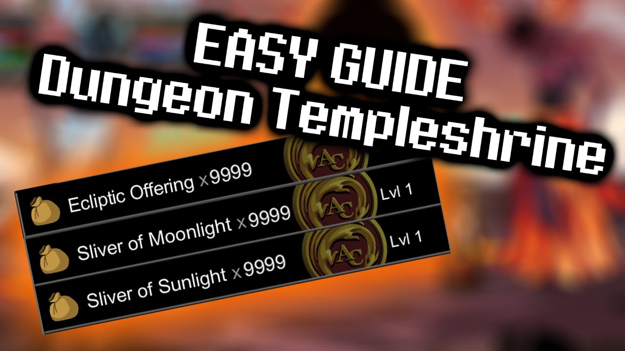 Full Guide How to Dungeon Temple Shrine No Potion