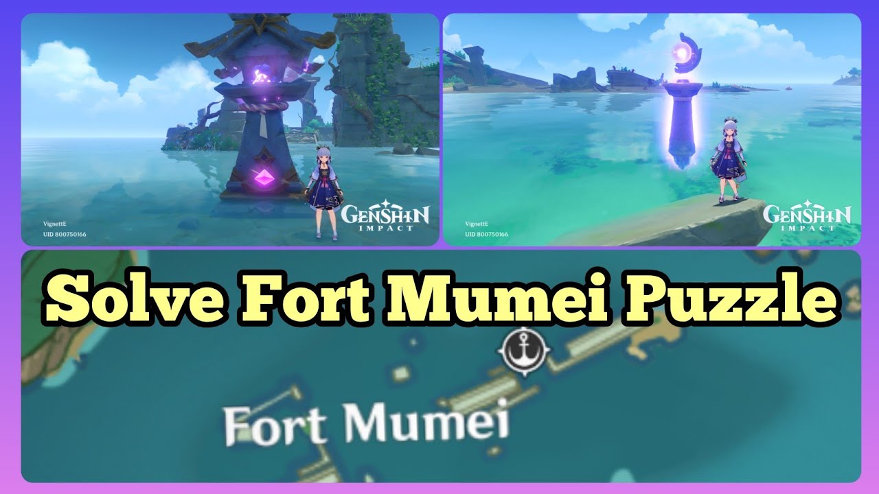 Solve Fort Mumei Puzzle [Quest : Orobashi's Legacy Part 4] - Genshin Impact