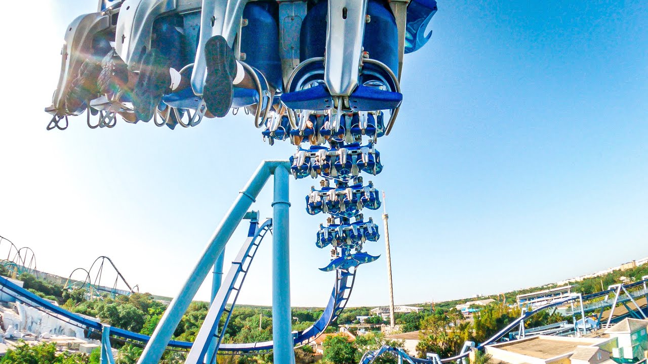 Manta Flying Roller Coaster POV // Seaworld Orlando - Horizon Locked