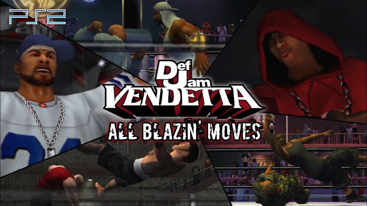 Def Jam Vendetta - All Blazin' Moves (All Characters) | PS2