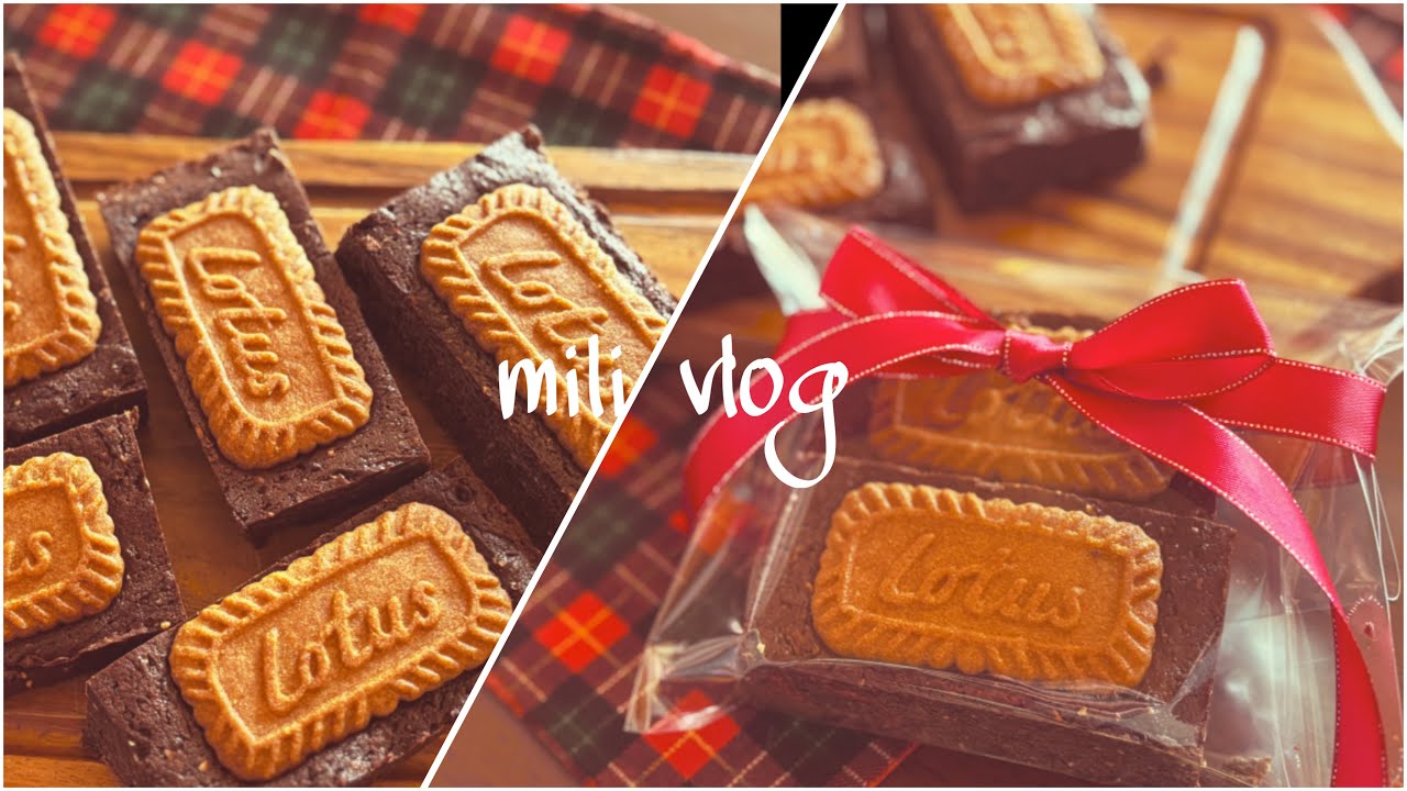 🍫チョコレートブラウニー🍫混ぜて焼くだけ🫕バレンタインの贈りものにも🎁