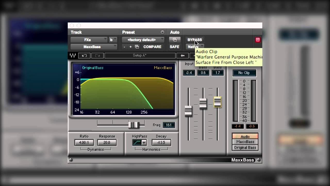 Pro Tools Tutorial: Using Waves MaxxBass In Audio Post Production