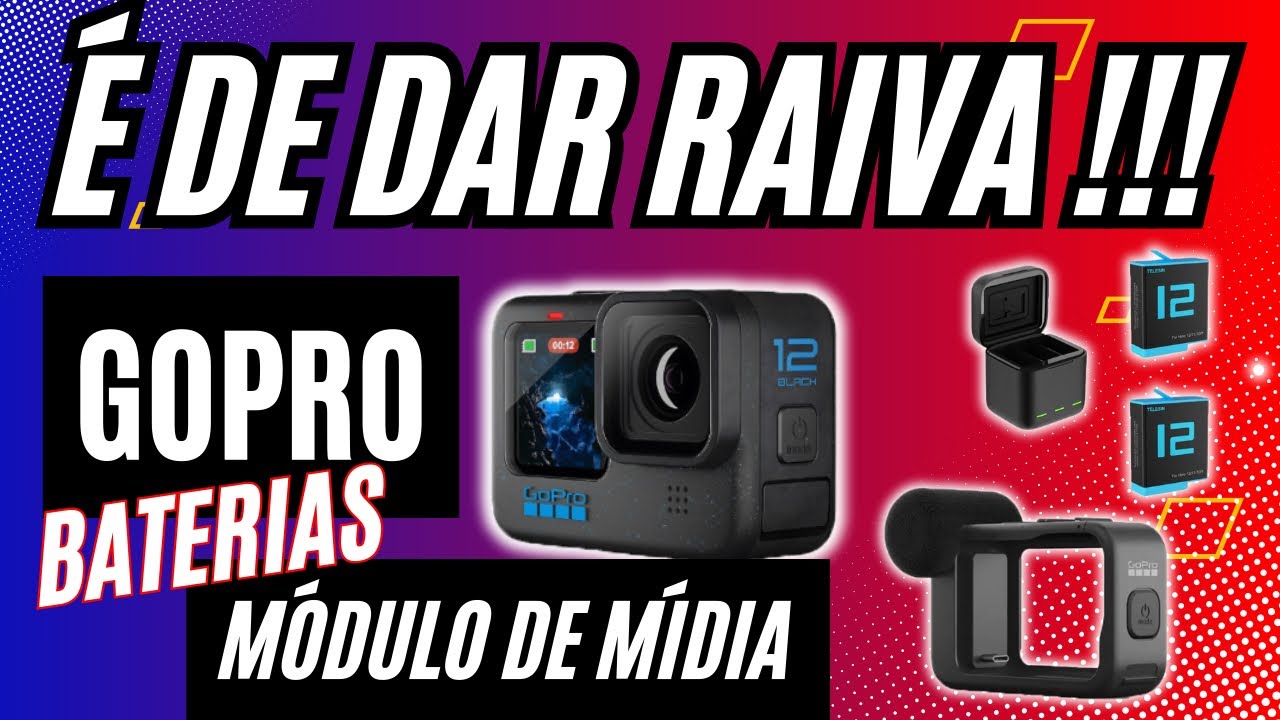 NÃO COMPRE GoPro, Baterias Telesin e Módulo de Mídia sem antes assistir esse vídeo.