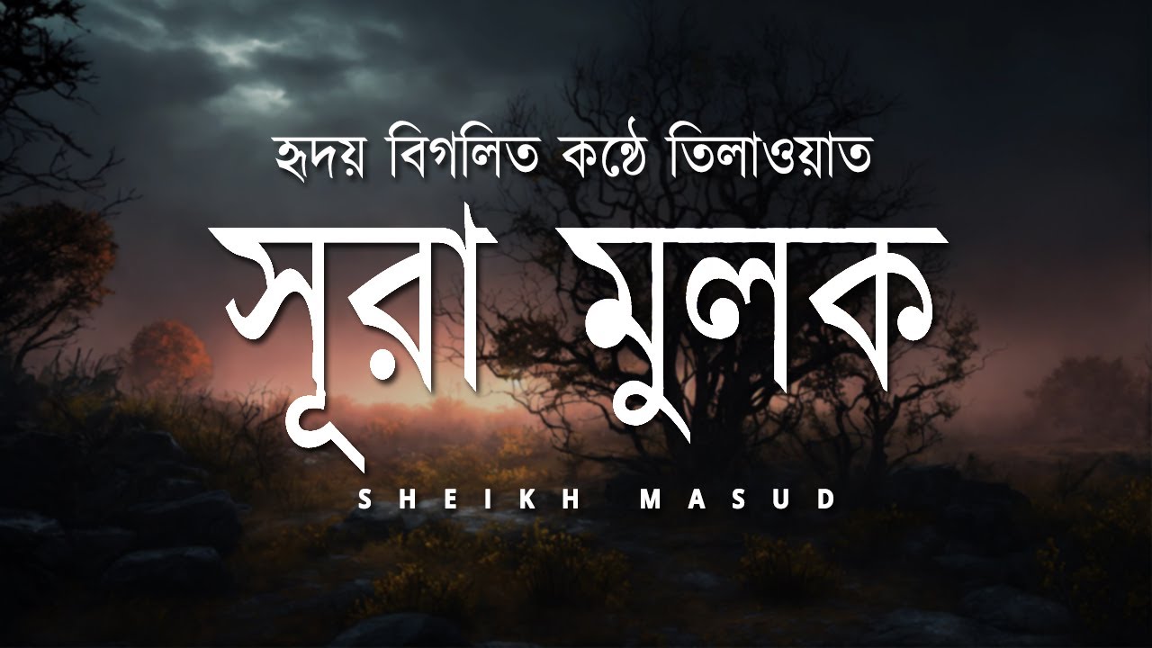 সূরা মুলক | Surah Mulk Very emotional quran recitation by Sheikh Masud