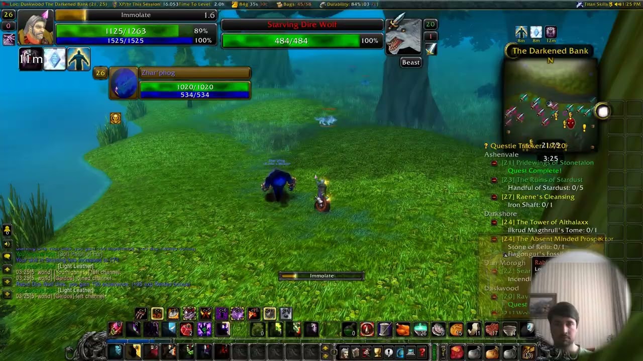 WoW CLASSIC Hardcore adventures Death=Delete Human Warlock pt.8