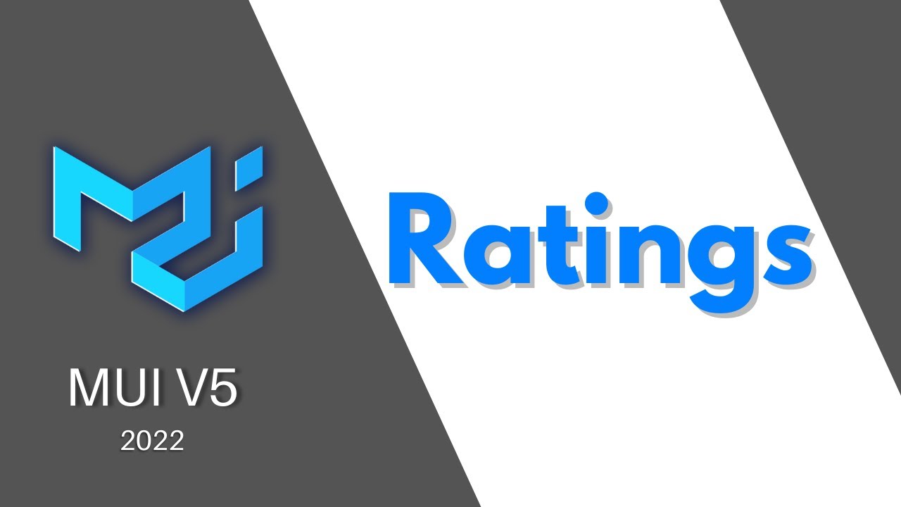 MUI V5: Rating Stars