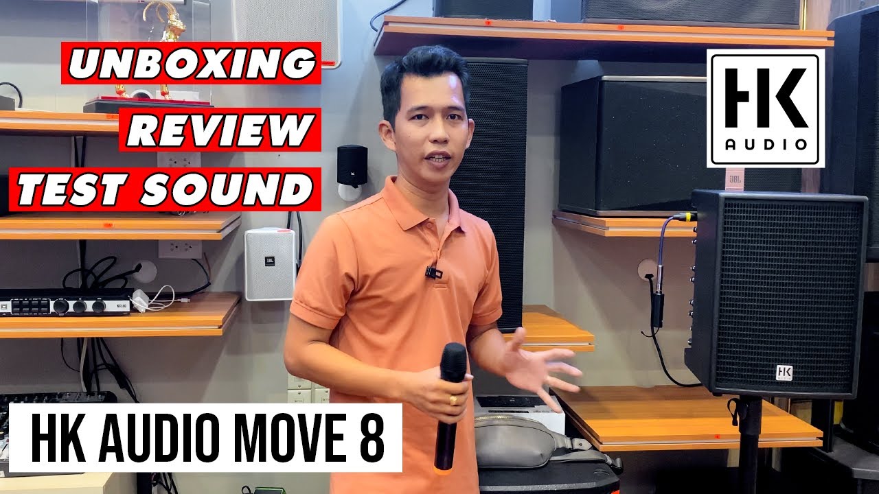HOT!!! Đập Hộp Review Chi Tiết Loa Karaoke Di Động HK Audio Move 8 Chính Hãng | Thiên Vũ Audio