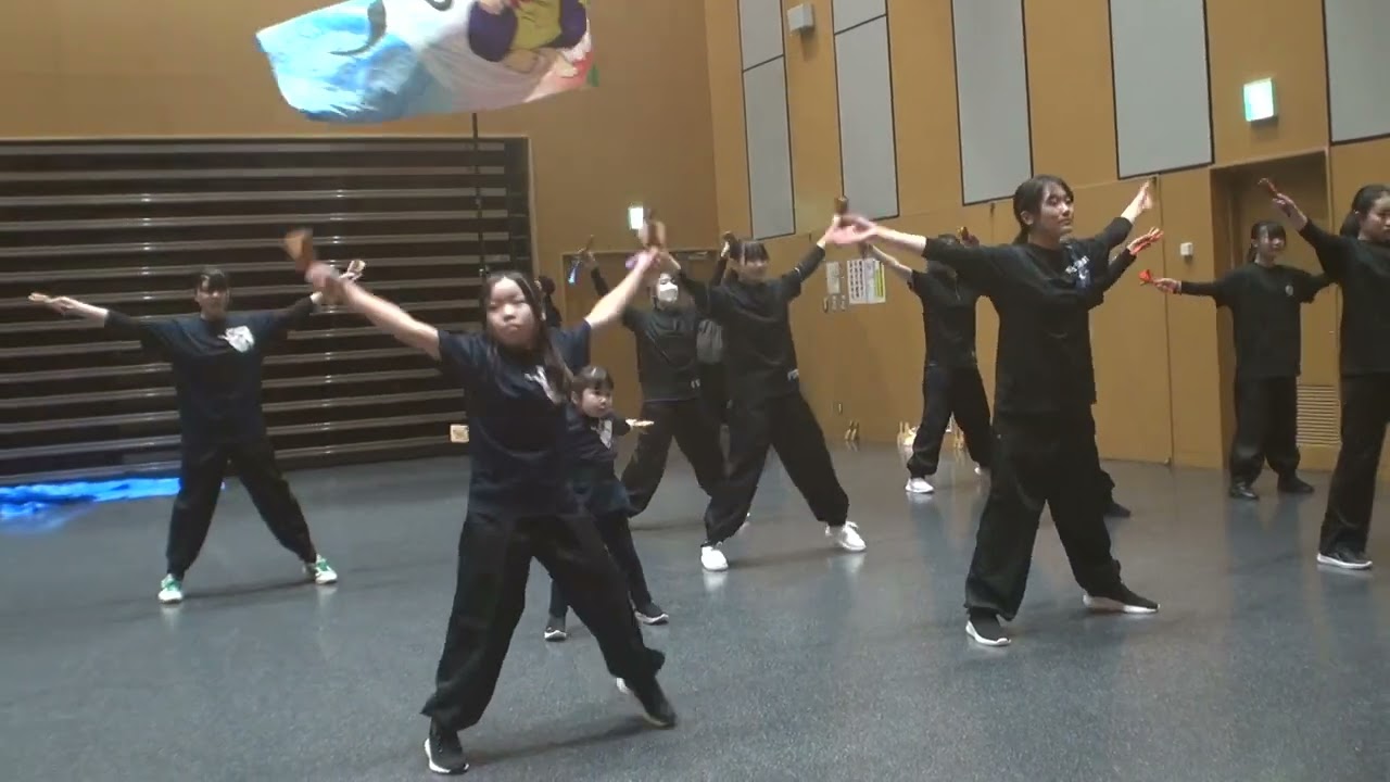 のしろWIND Jr 「能代よさこい総踊り曲 Growing of my heart」　2026年合同踊り始め会