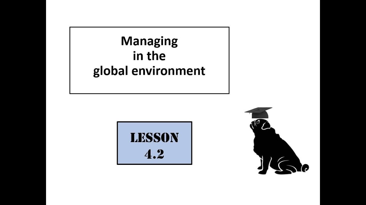 4 2  Managing in the global environment (part 2).