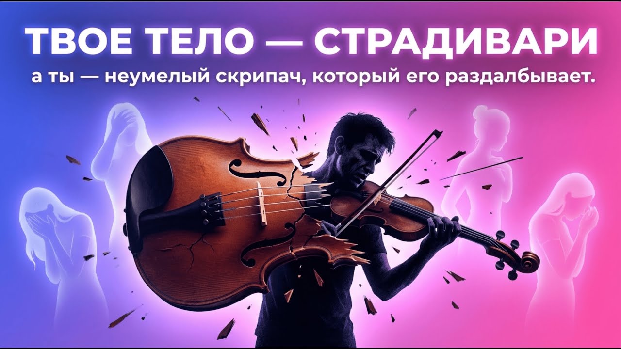 🔥 Твое Тело — Страдивари, а ты — «Неумелый Скрипач»: Разбор «Я и Тело» #терапиядуши #психосоматика