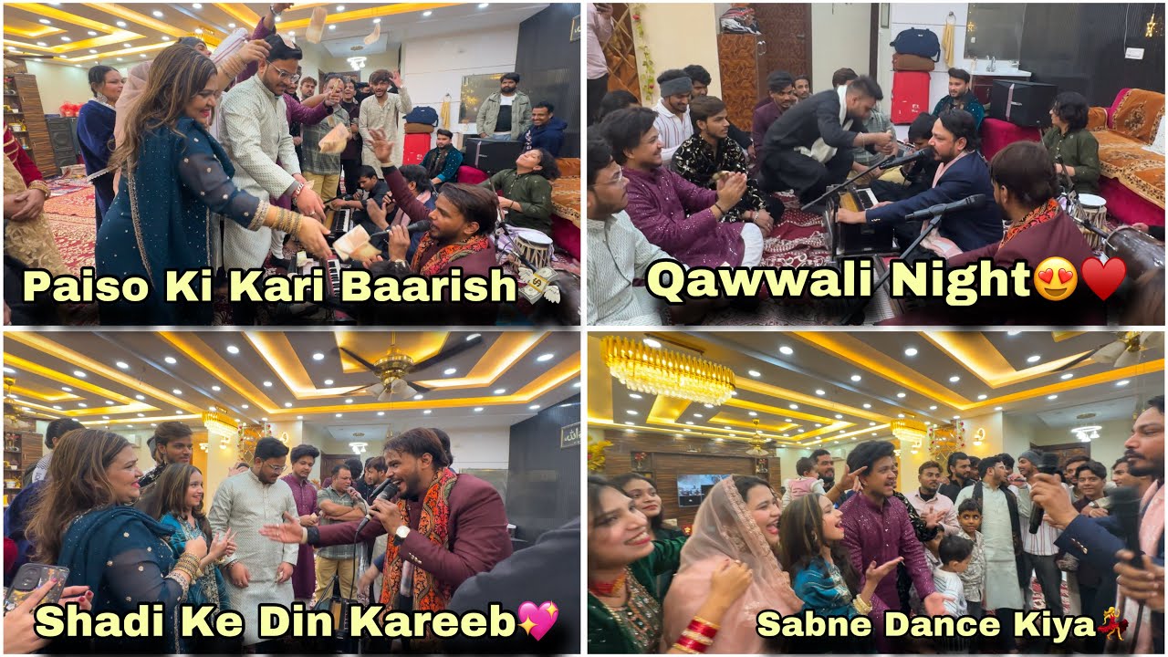 Qawwali Night Rakhwai Ghar Mai😍 || Paiso Ki Barish Kardii💰|| Family Vlogs