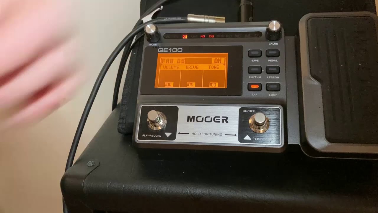 Mooer GE 100 Part 2: Distortion Effect Demo