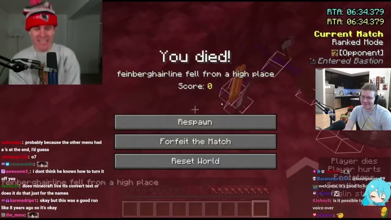 Feinberg Reacts To Ludwig Raging At The Narrator In MCSR Ranked! 