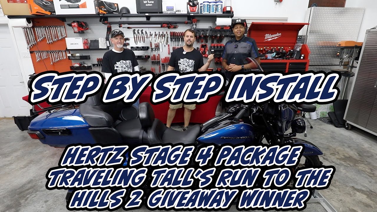Step by Step - Harley Davidson Hertz Stage 4 giveaway Install - Traveling Tall's Run to the Hills