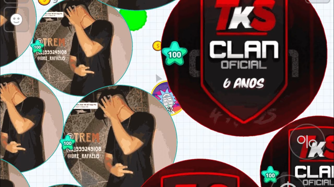 TKS CLAN DESTRUCTION 😤 (AGAR.IO MOBILE)