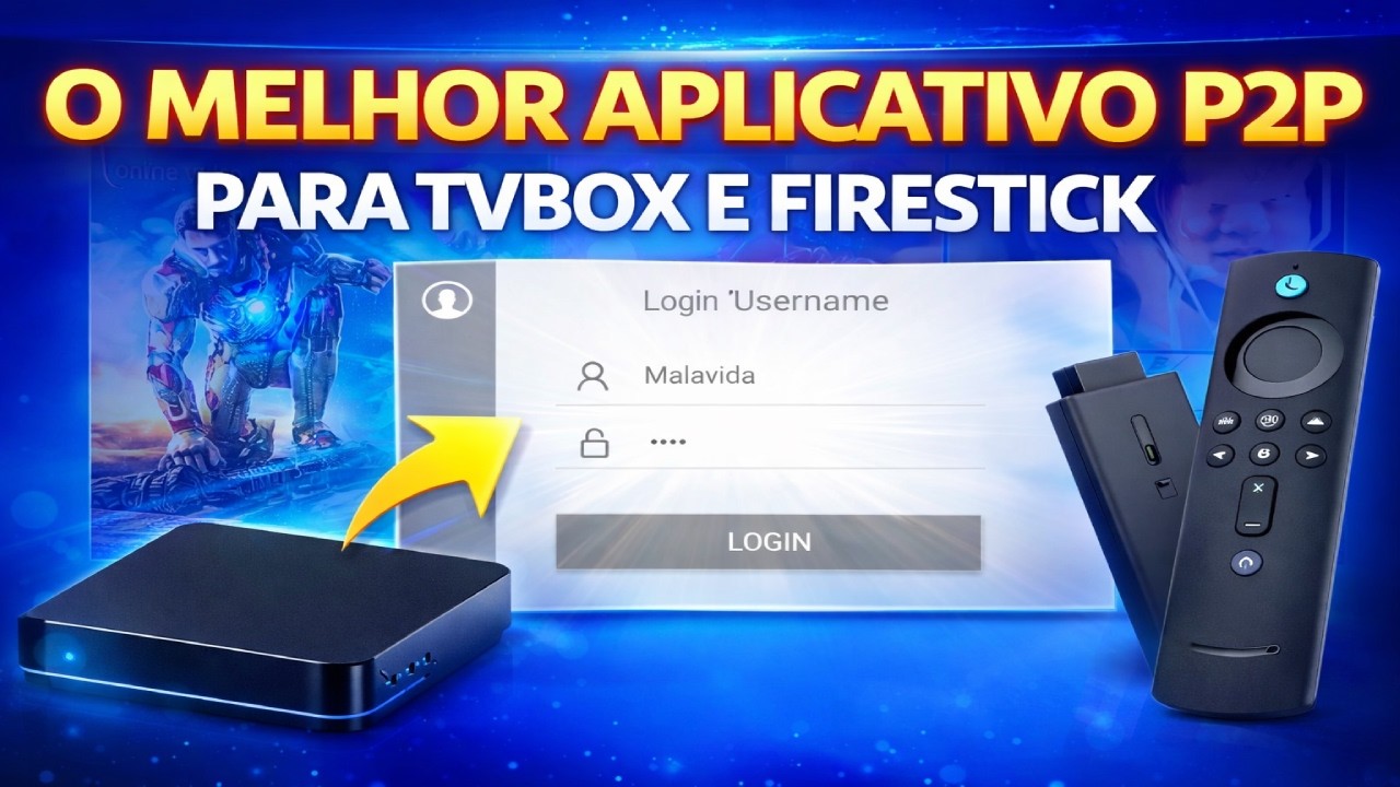 Como Instalar P2P no TV Box e Firestick 2026 | Criar Login + Teste Gr&aacute;tis