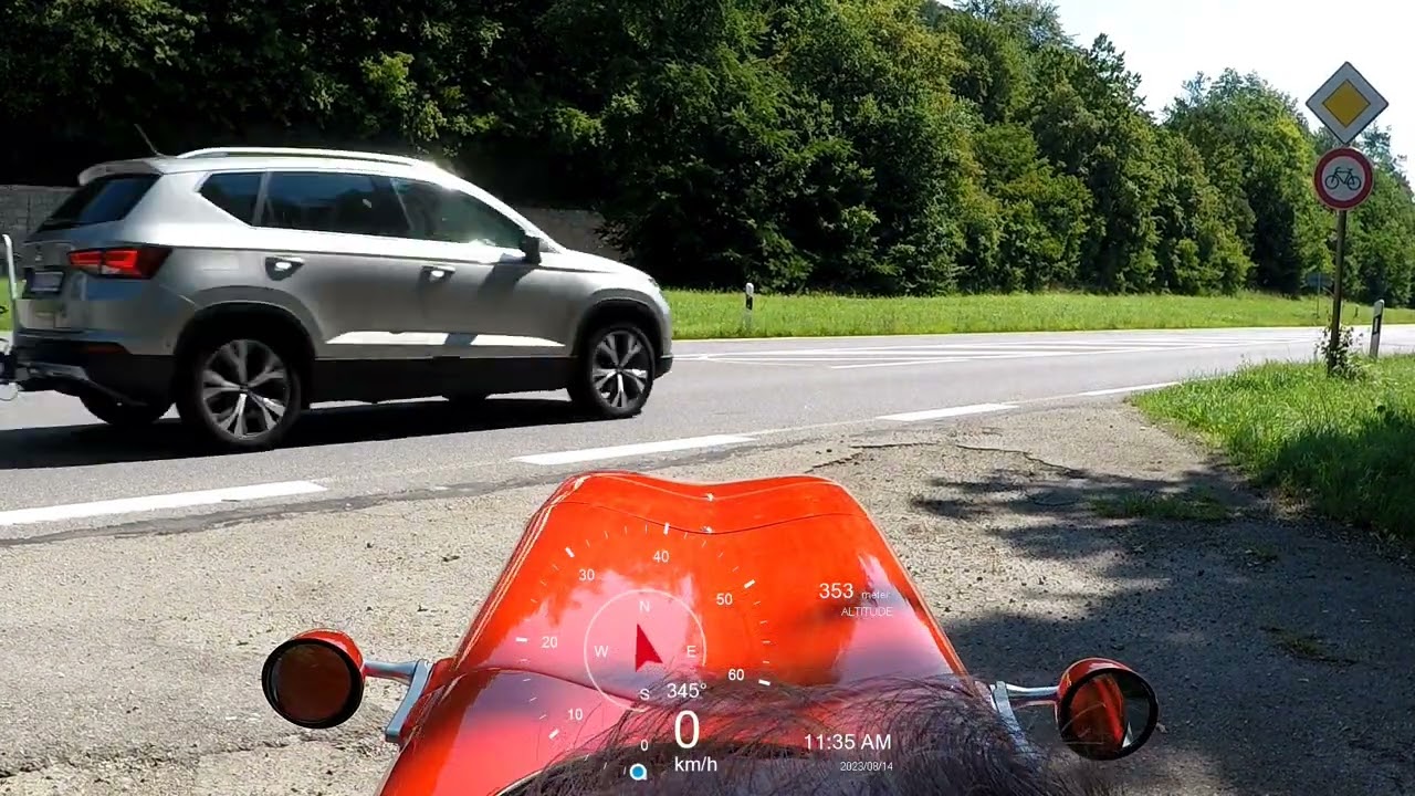 Von Riedenburg bis Kloster Weltenburg  mit dem Velomobil