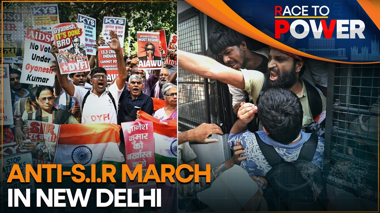 S.I.R Protests: Students, Farmers & Civil Society Groups Stage Protest In Delhi | WION