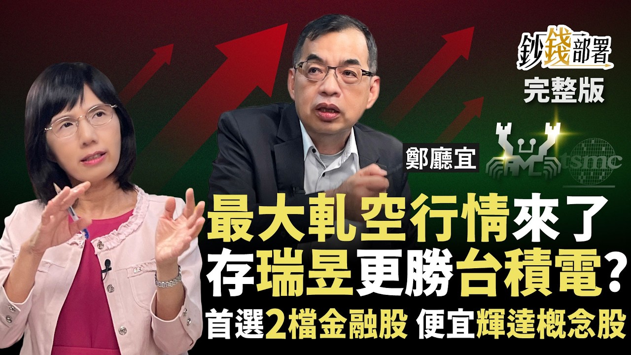 台股軋空行情來了？存瑞昱更勝台積電？２檔首選金融股+４檔AI飆股先卡位《鈔錢部署》盧燕俐 ft.鄭廳宜 20250619