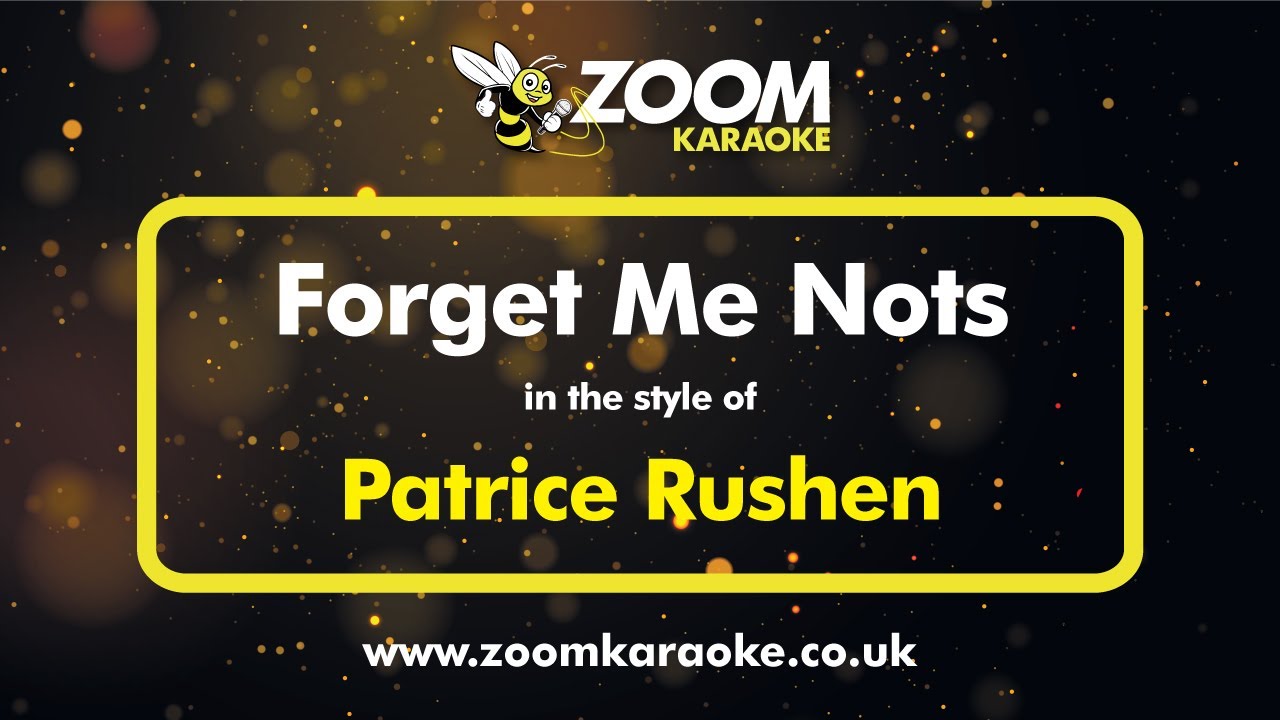 Patrice Rushen - Forget Me Nots - Karaoke Version from Zoom Karaoke