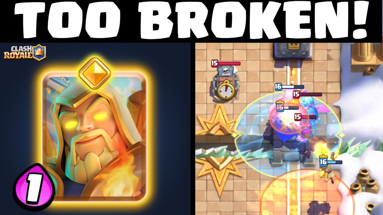 1 эликсир! Герой-волшебник станет имбалансным в Clash Royale! 