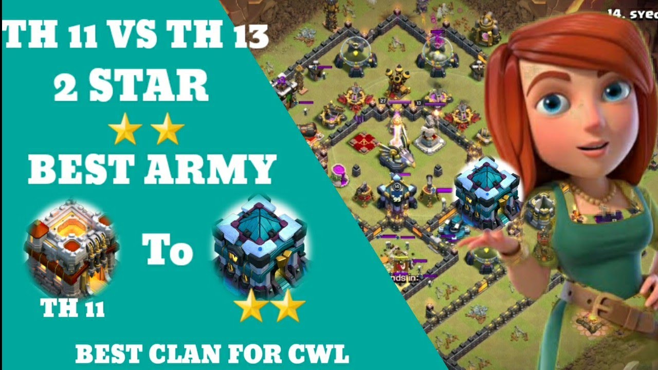 OMG!TH 11 VS TH 13 Best Strategy For 2 Stars ..............Clash of Clans