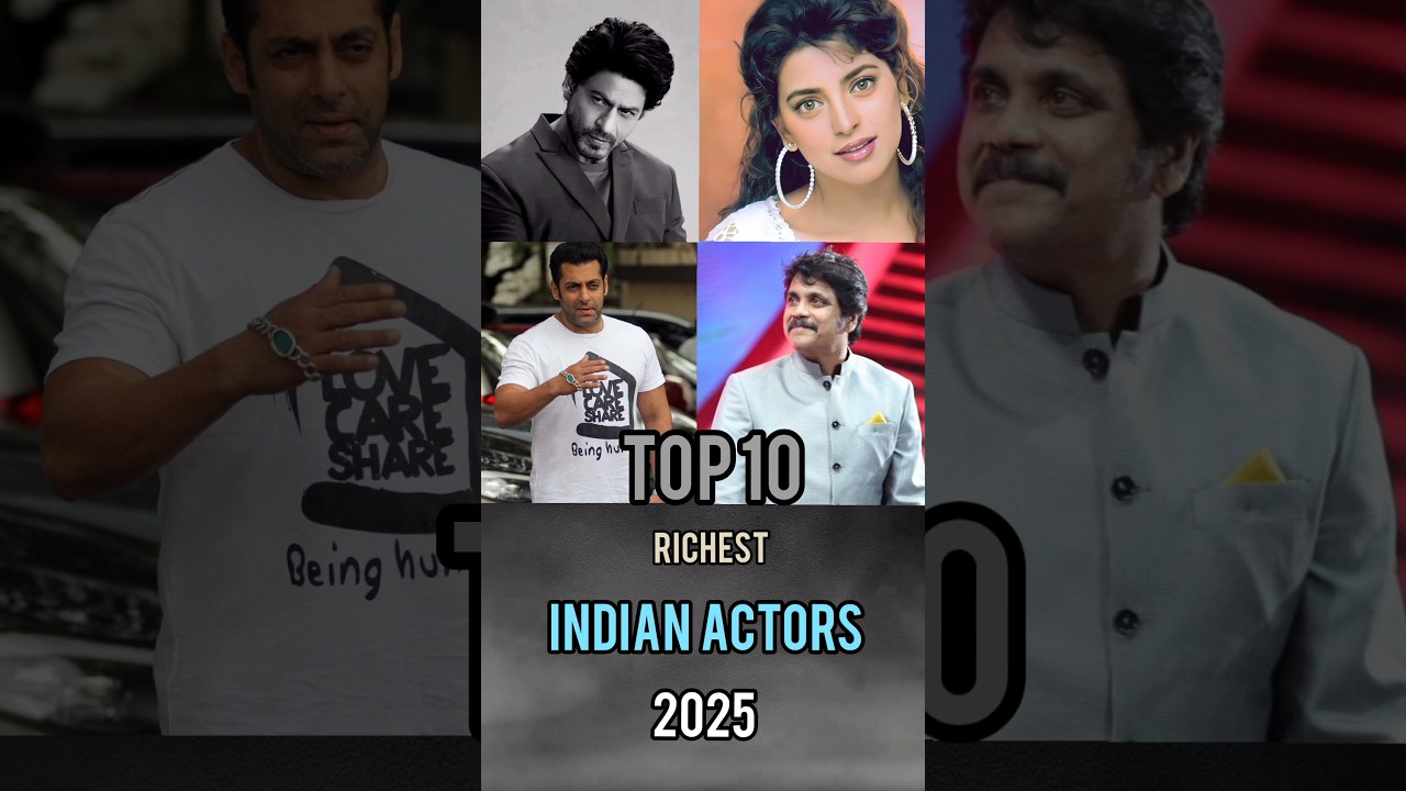 Top 10 Richest Indian Actors in 2025 💰| Net Worth Revealed! #bollywood #RichestActors #top10