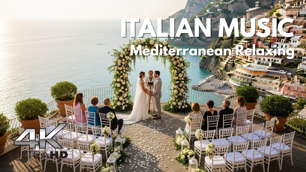 🌊 Italian Coastal Serenity 🇮🇹 Relaxing Amalfi Coast & Lake Como Ambience in 4K🎶 Mediterranean Music🎶