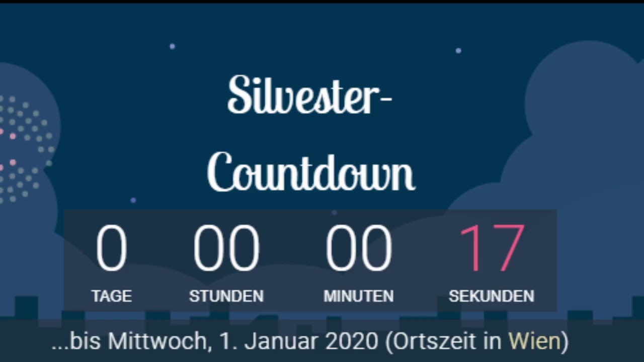 silvester countdown 2020 [ Neu Jahr countdown | German New Year Countdown]