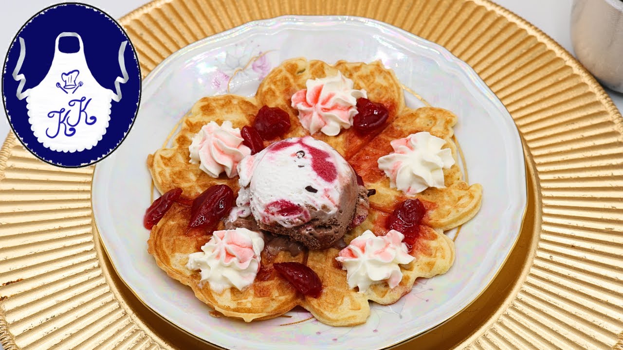 Leckere Hefe - Waffeln, zart, weich und schnell gemacht