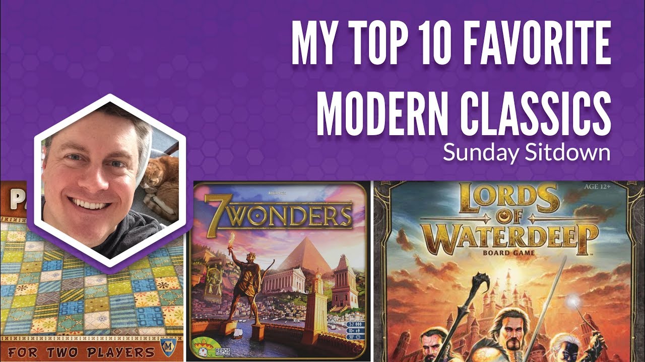 My Top 10 Favorite Modern Classic Board Games