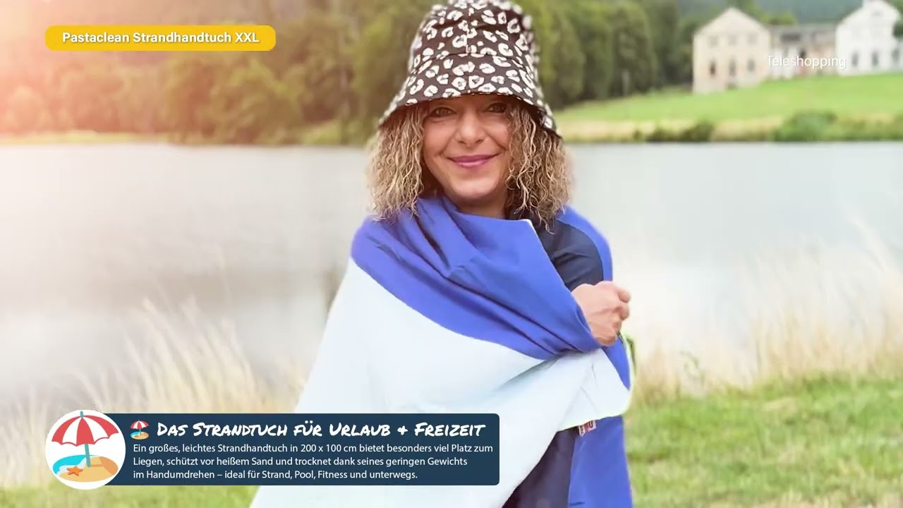 Koffer voll? Dieses XXL-Strandtuch passt trotzdem rein! ✈️