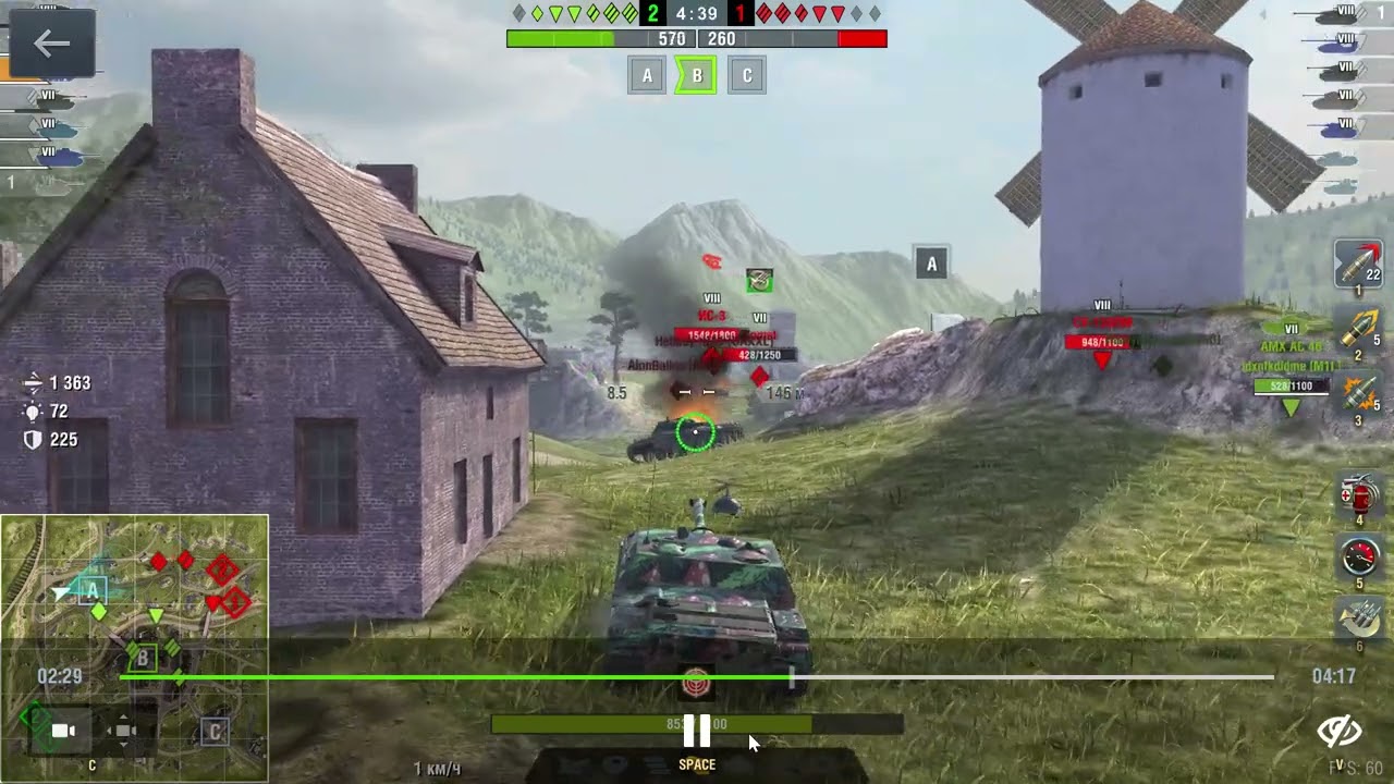 WoT Blitz 2026 02 . dusmanin 4 tanki mehv edildi
