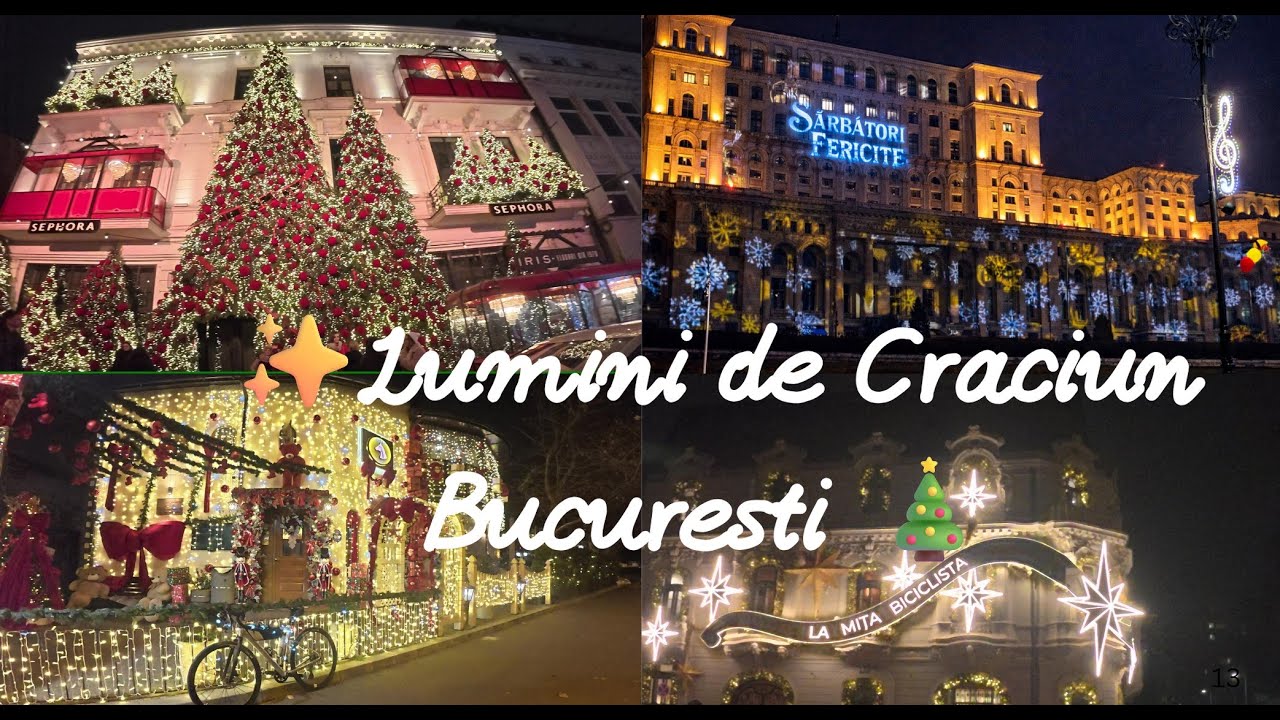 Lumini de Craciun ✨🎄 | Bucuresti pas cu pas 🚴