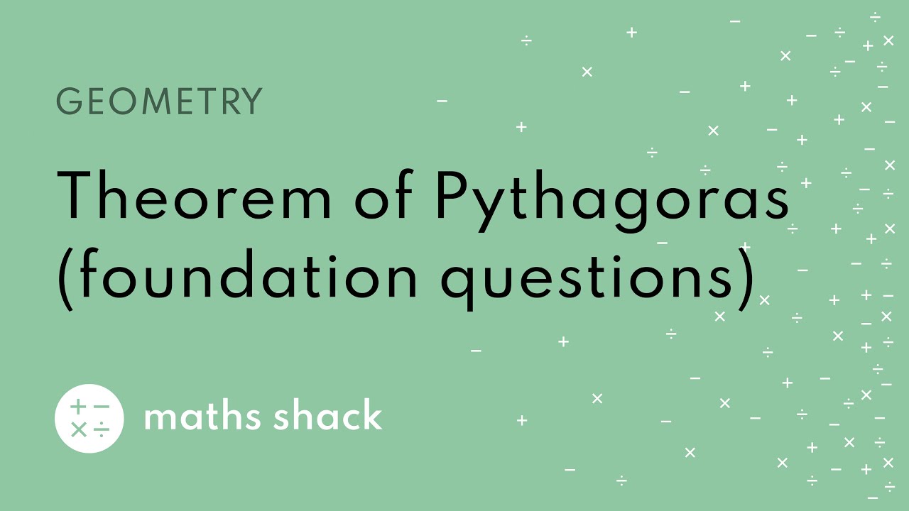 Pythagoras GCSE (foundation) questions