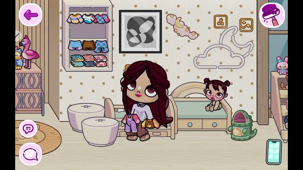 Mi día con mi hija Emiliana #avatarworld #videojuegos #tocaboca #avatarhistory #tocalifeworld 