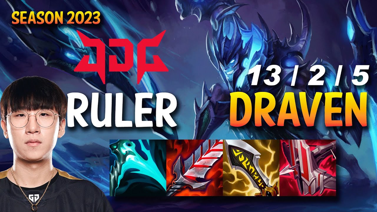 JDG Ruler DRAVEN vs CAITLYN ADC - FLEX RANK