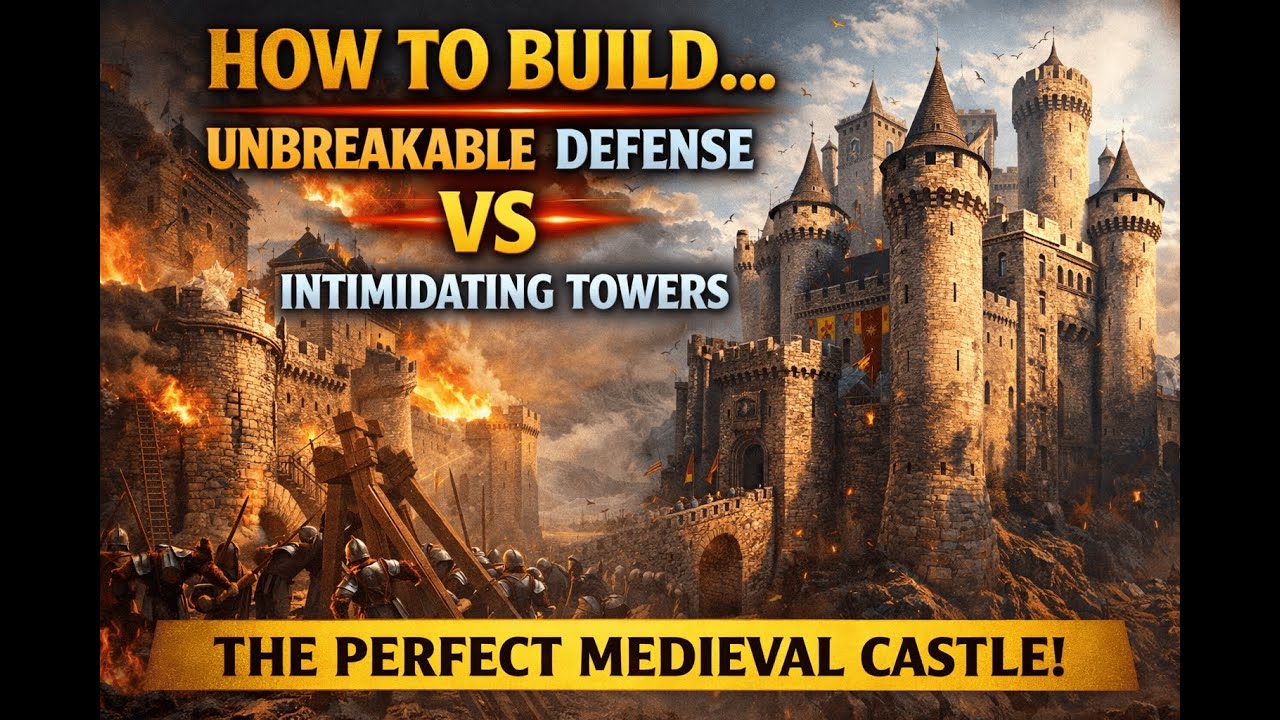 Master Medieval Architecture | Step-by-Step Castle Build | Ultimate Fortress Design