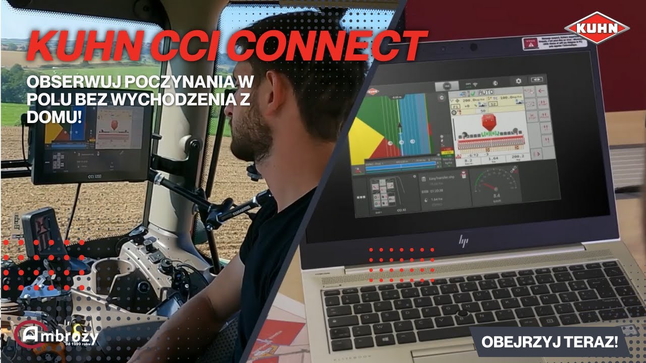 KUHN CCI CONNECT! Obserwuj poczynania w polu bez wychodzenia z domu!