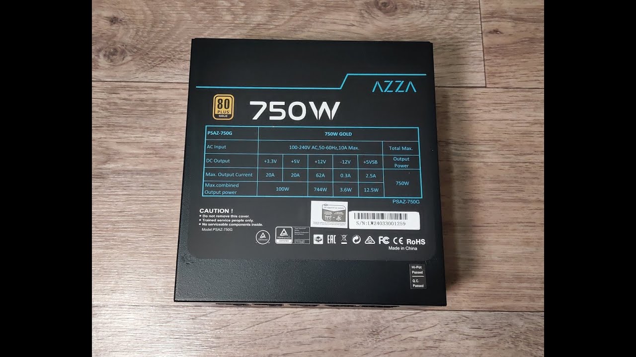 Обзор блока питания AZZA PSAZ-750G
