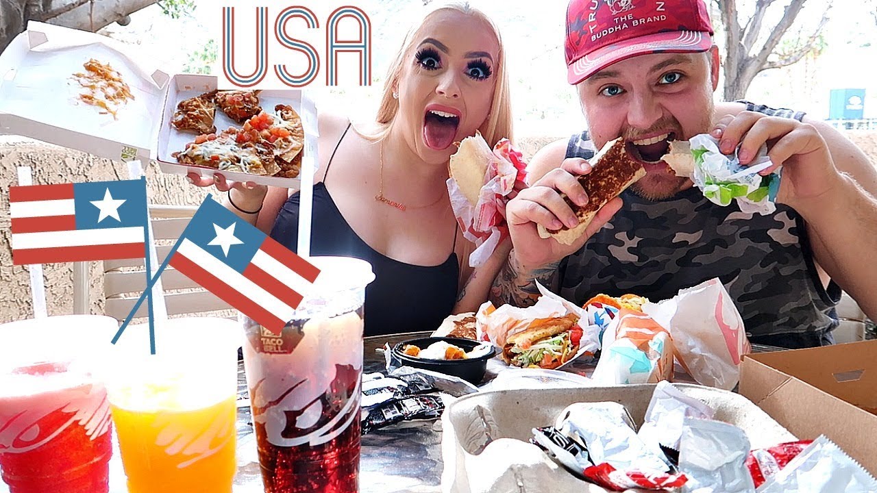 Канадцы пробуют AMERICAN Taco Bell!
