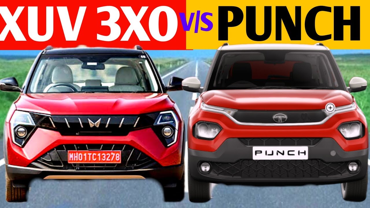 Tata Punch VS XUV 3XO | Mahindra xuv 3xo vs Tata Punch compare #tatapunch #xuv3xo