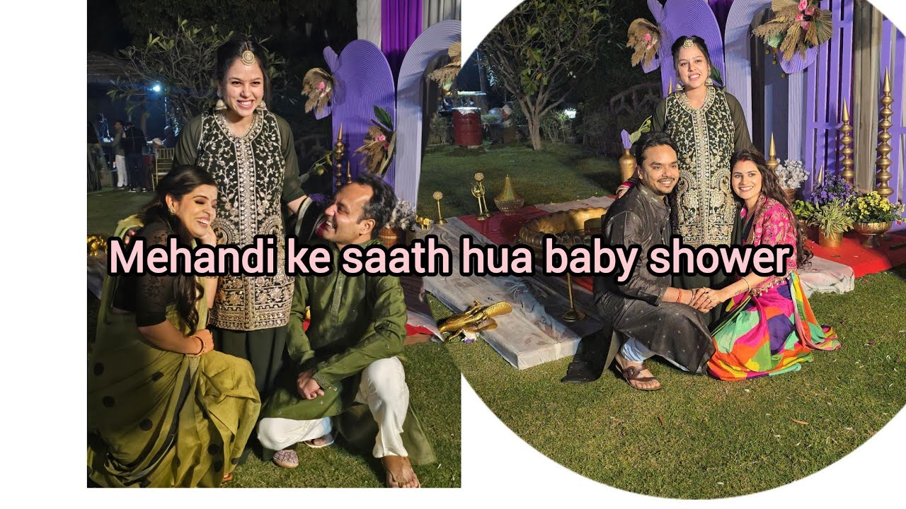 Mehandi function ke saath me kia baby shower 🥰🥰🥰