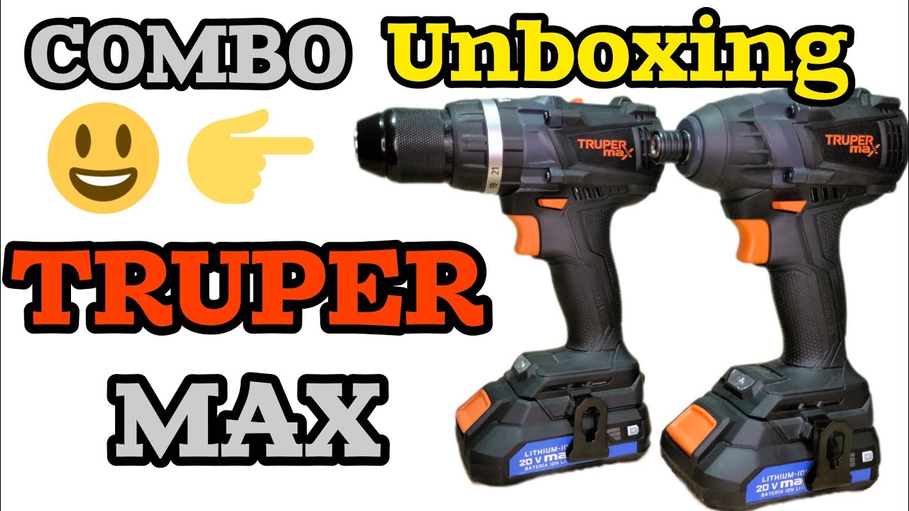 Combo TRUPER MAX 20V Taladro Rotomartillo y Destornillador de Impacto 
