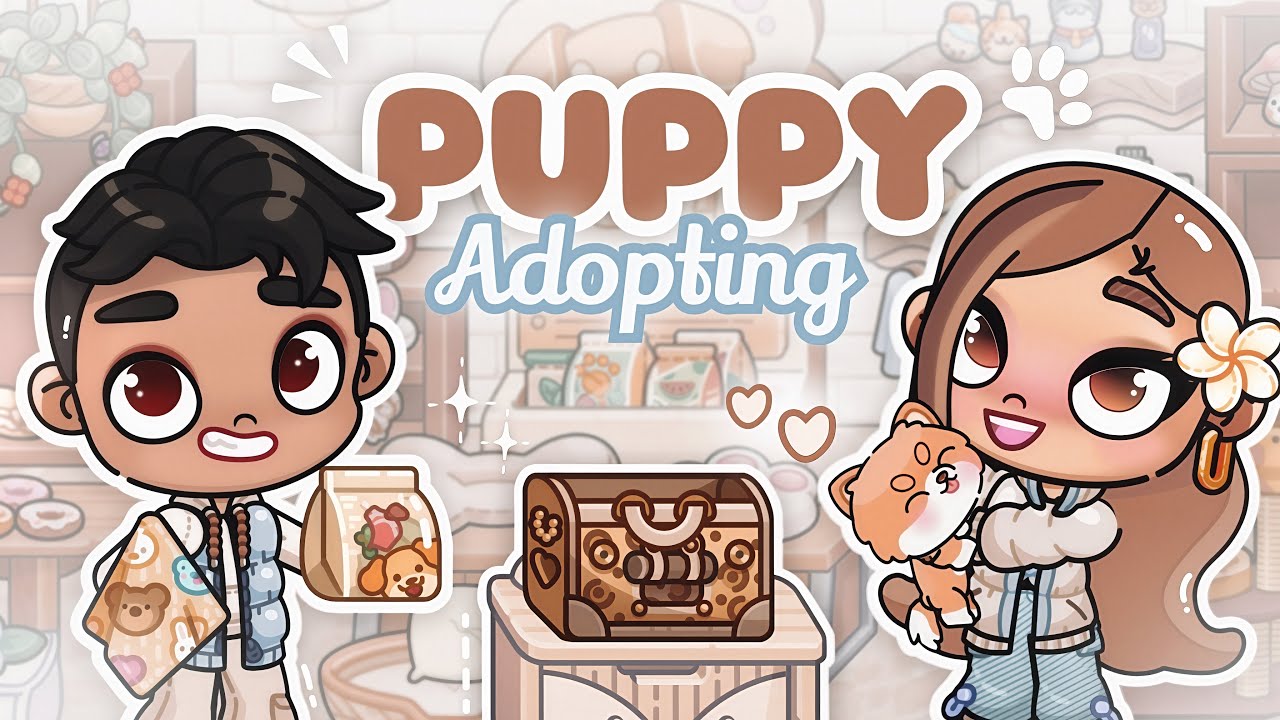 Adopting Our First Puppy! 🐶🐾 Meet Our New Baby | Avatar World Roleplay *Voiced* #avatarworld #pazu 