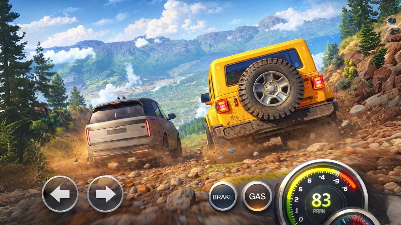 Driving camper in full offroad || gaadi wala game || car game || offroad car driving 