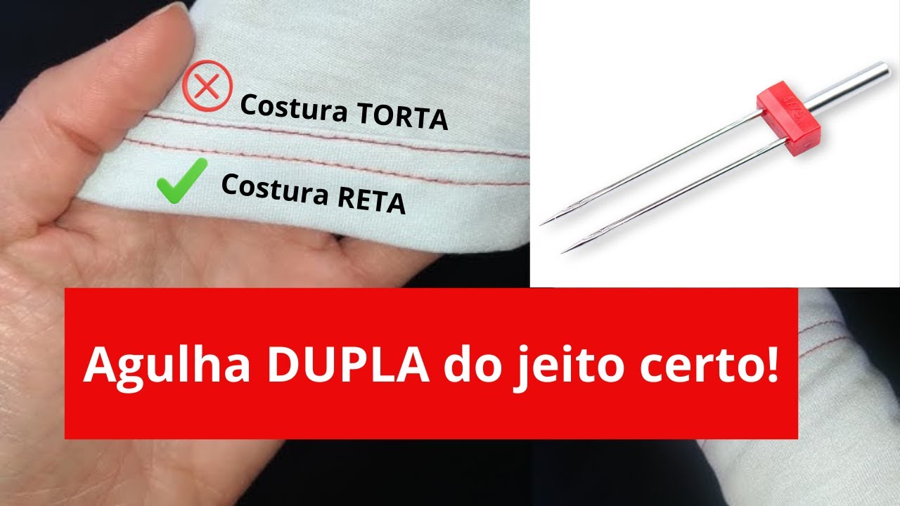 Aprenda a Usar Agulha Dupla na Máquina de Costura Doméstica | Singer 247, Elgin, Vigorelli e Outras