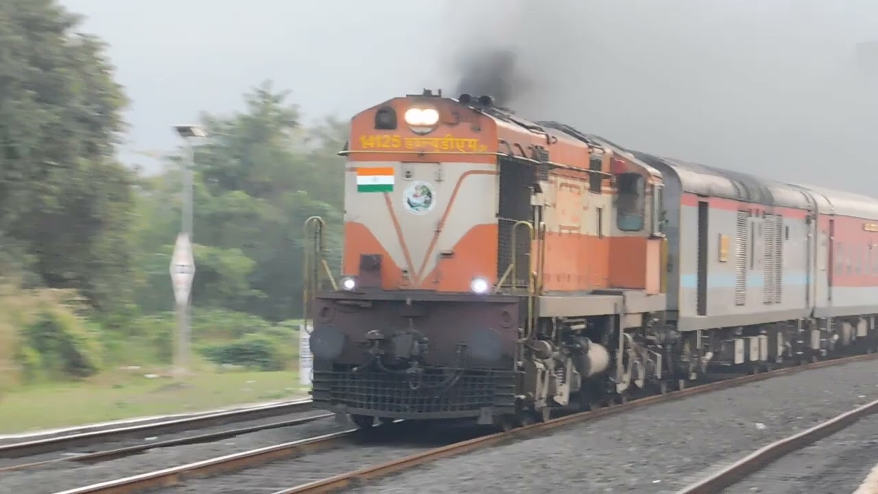 Full Speed On Alco Wdm  3a locomotive 110kmph